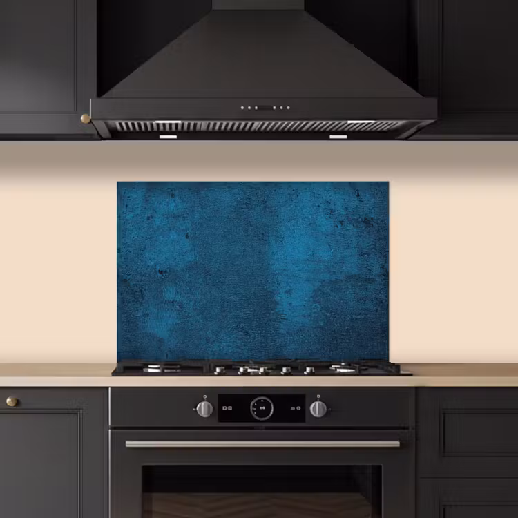 Spatscherm keuken - Natuursteen - Beton - Steen - Blauw — 5
