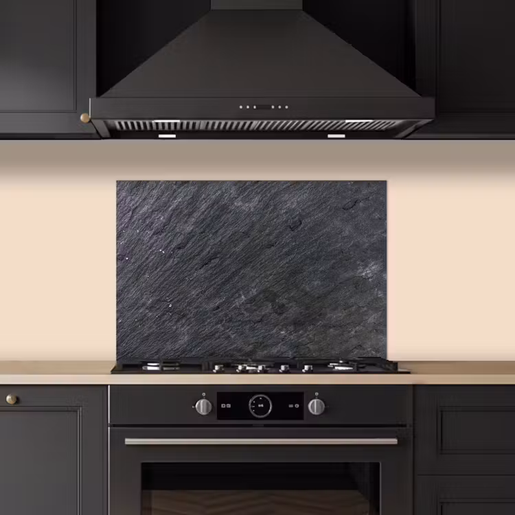 Spatscherm keuken - Natuursteen - Industrieel - Leisteen - Structuur - Grijs — 5