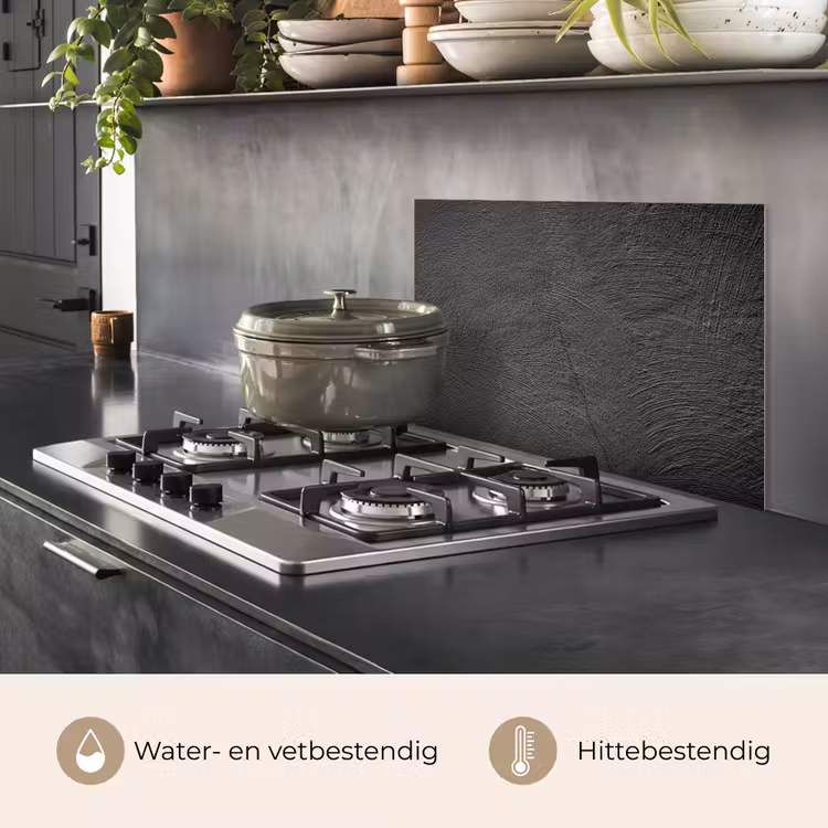 Spatscherm keuken - Gelaagdheid van Tijd — 2
