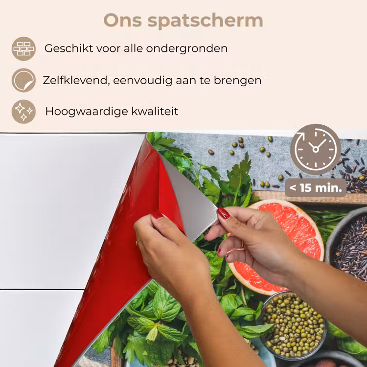 Spatscherm keuken - Kist - Fruit - Gezond — 4