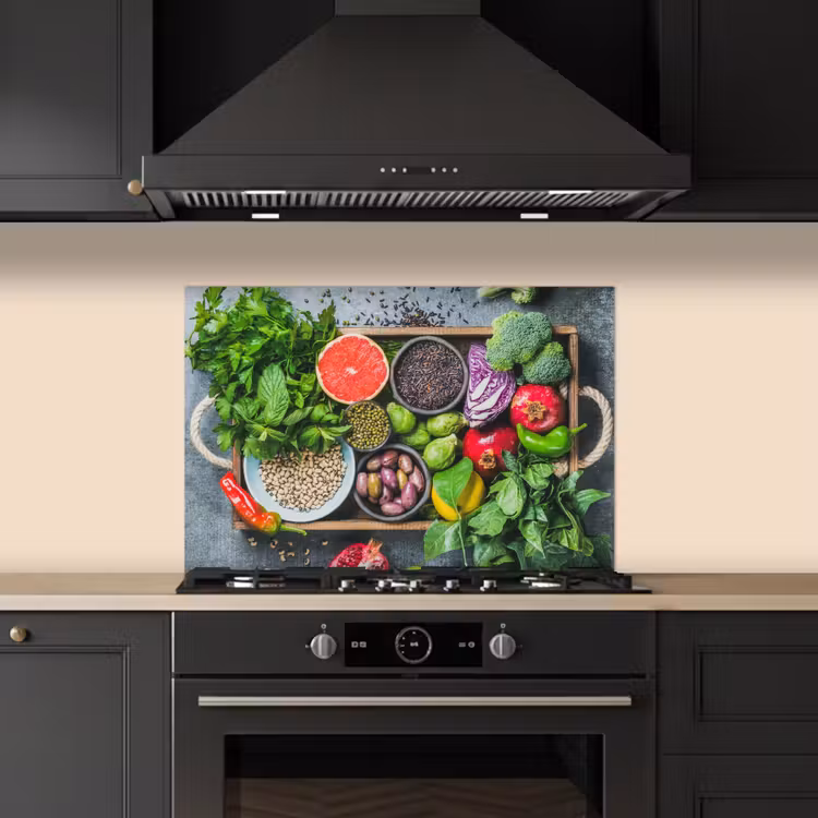 Spatscherm keuken - Kist - Fruit - Gezond — 5