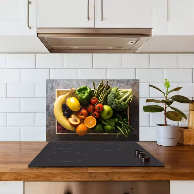 Spatscherm keuken - Krat - Fruit - Regenboog — 3
