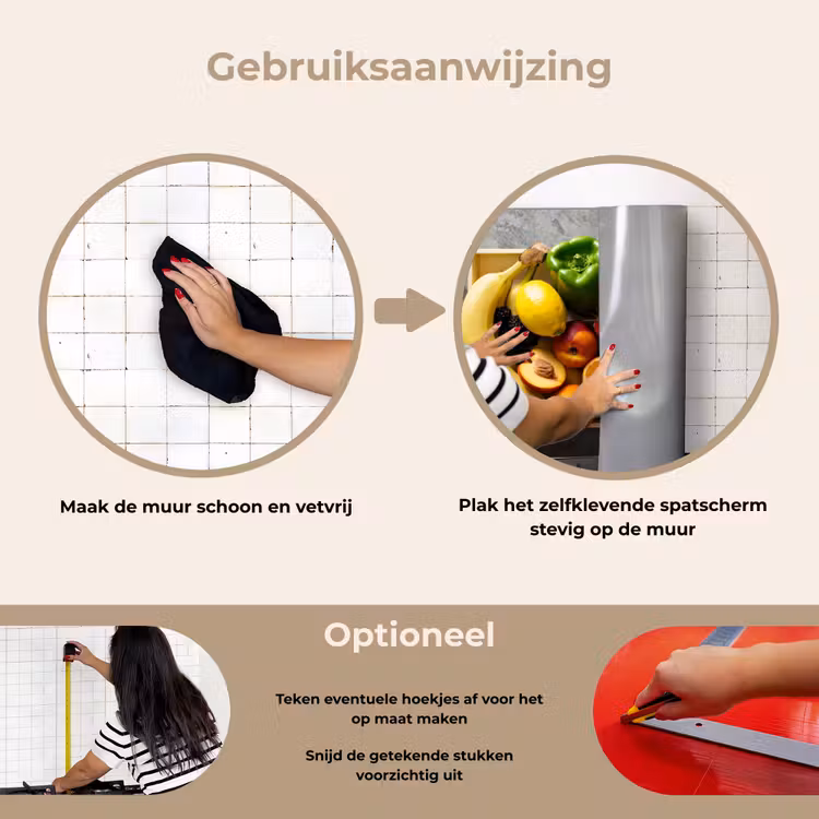 Spatscherm keuken - Krat - Fruit - Regenboog — 6