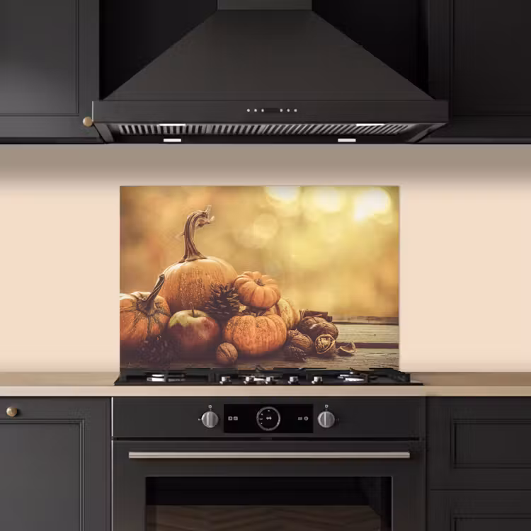 Spatscherm keuken - Pompoen - Herfst - Dennenappel - Fruit - Appel — 5