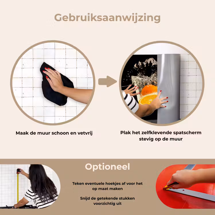 Spatscherm keuken - Sinaasappel - Stilleven - Water - Zwart - Fruit — 6