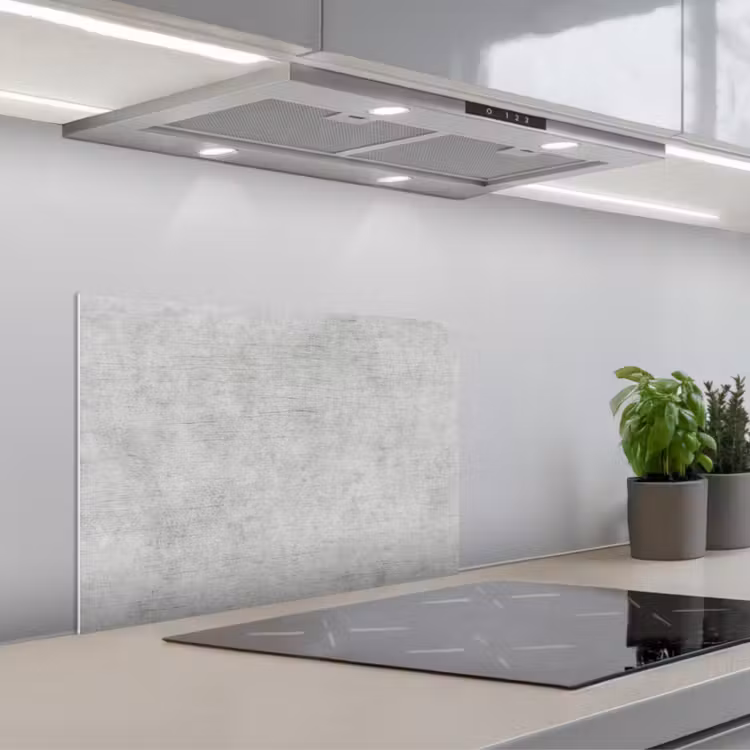 Spatscherm keuken - Verweerde Grijze Canvas — 1