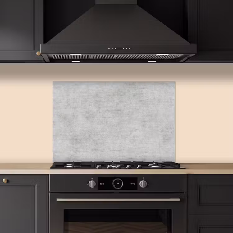 Spatscherm keuken - Verweerde Grijze Canvas — 5