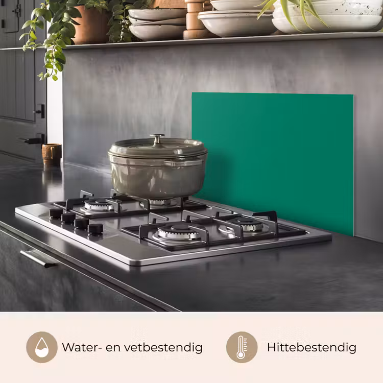 Spatscherm keuken - Eeuwige Esmeralda — 2