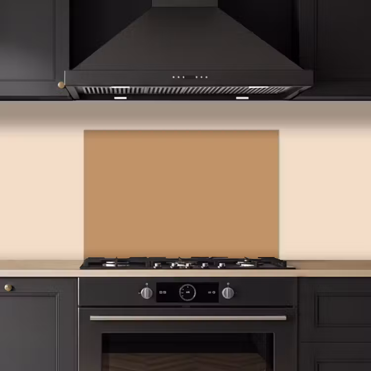 Spatscherm keuken - Bruin - Effen print — 5