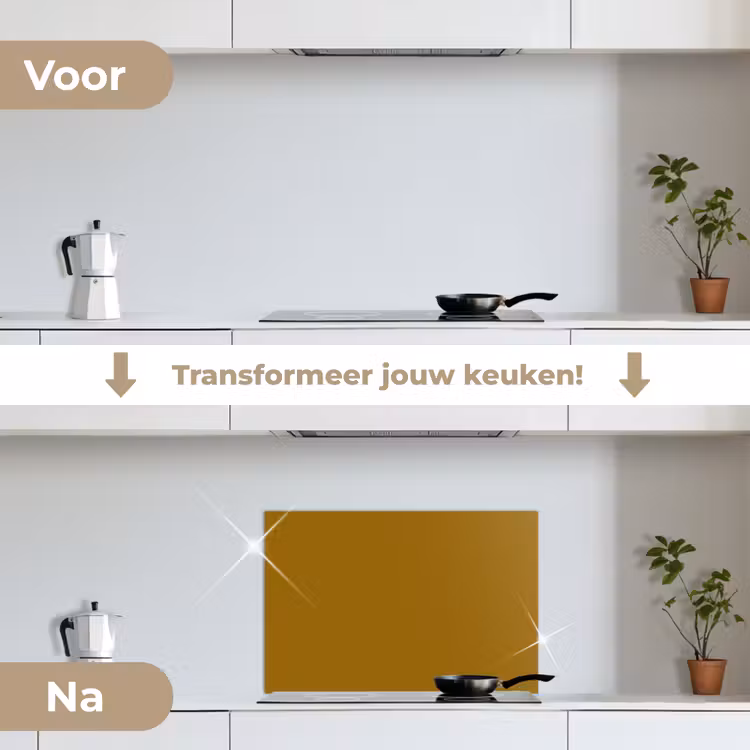 Spatscherm keuken - Goud - Luxe - Interieur — 7