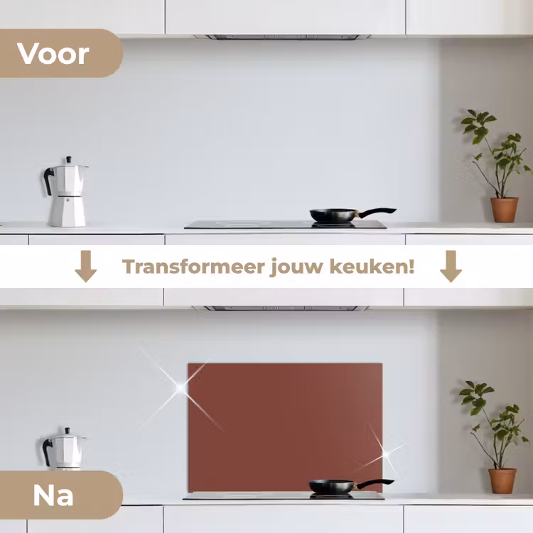 Spatscherm keuken - Palet - Rood - Interieur — 7