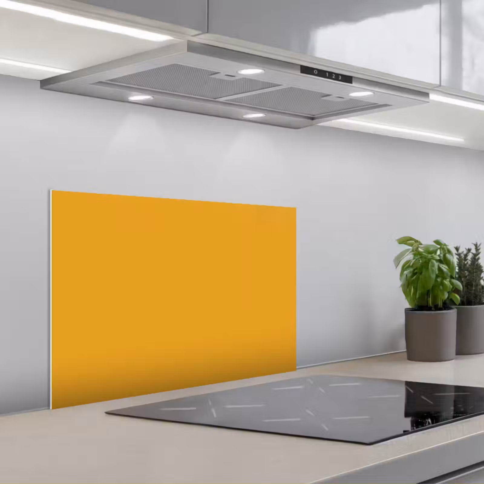 Spatscherm keuken - Okergeel - Herfst - Interieur — 1
