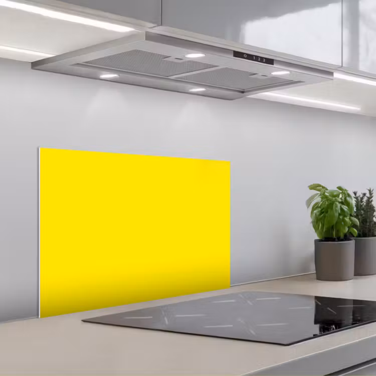 Spatscherm keuken - Geel - Citroen - Neon - Kleuren — 1