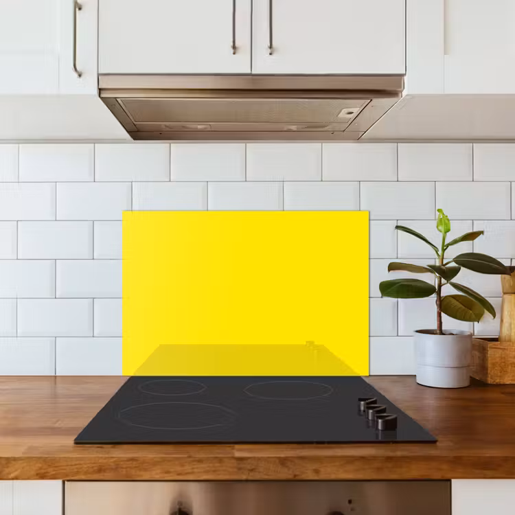 Spatscherm keuken - Geel - Citroen - Neon - Kleuren — 3