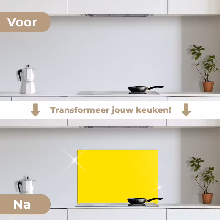 Spatscherm keuken - Geel - Citroen - Neon - Kleuren — 7