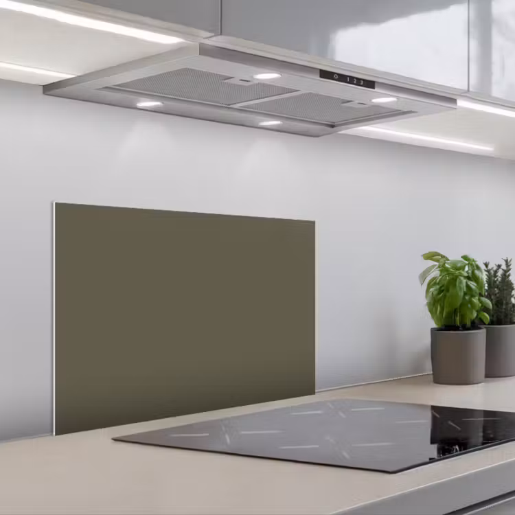 Spatscherm keuken - Grijs - Warm - Herfst — 1