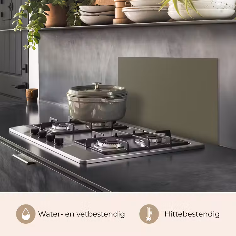Spatscherm keuken - Grijs - Warm - Herfst — 2