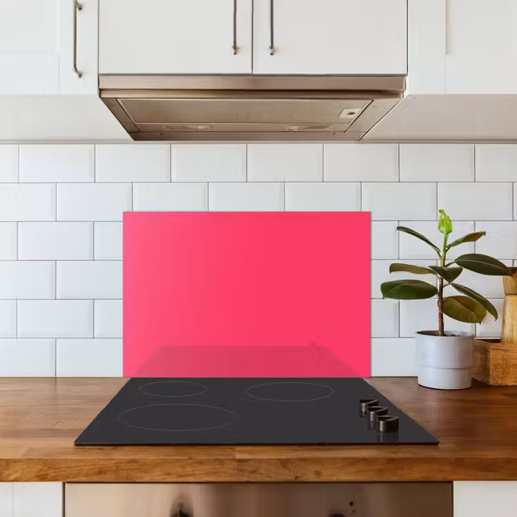Spatscherm keuken - Karmijn - Kleuren - Palet - Roze — 3