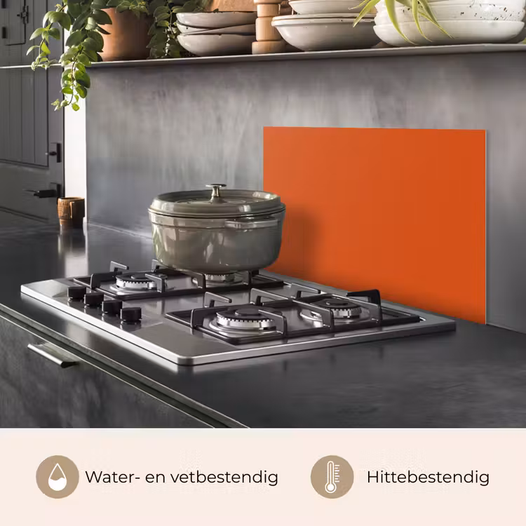 Spatscherm keuken - Sienna - Aarde - Kleuren - Effen — 2