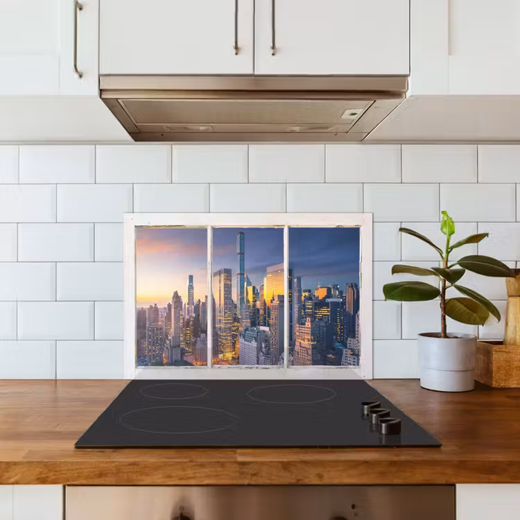Spatscherm keuken - New York - Doorkijk - Skyline — 3