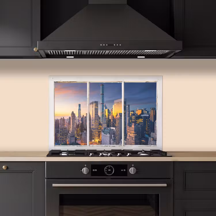 Spatscherm keuken - New York - Doorkijk - Skyline — 5
