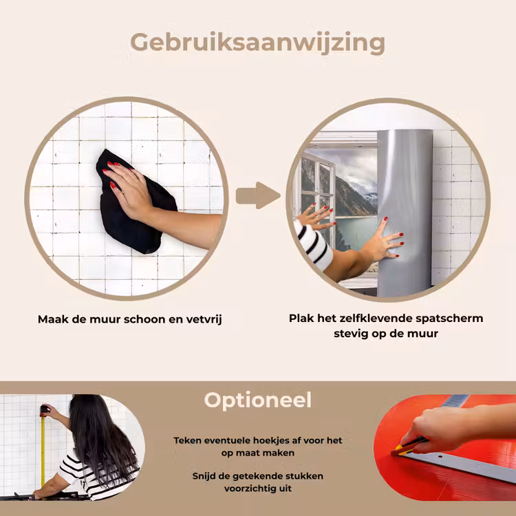 Spatscherm keuken - Doorkijk - Water - Berg — 6