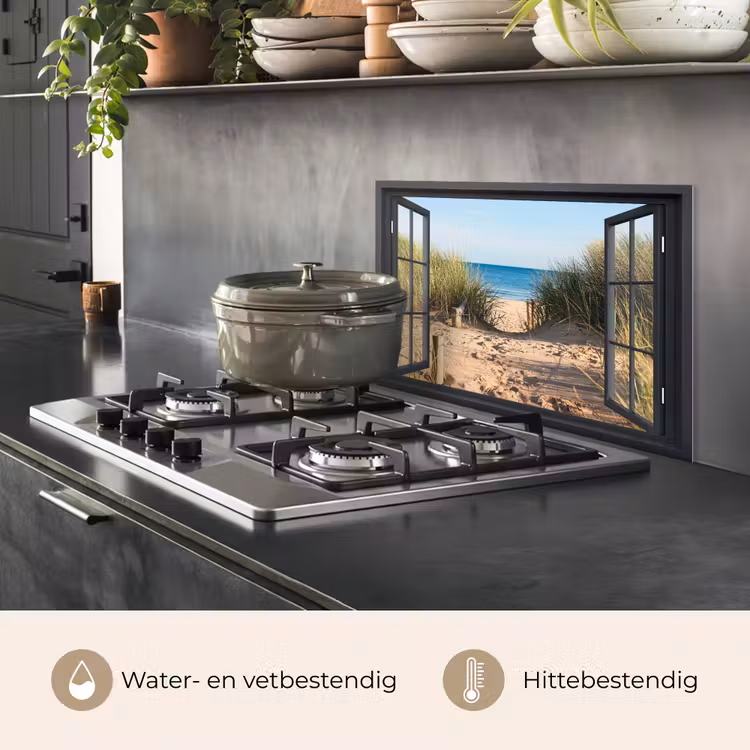 Spatscherm keuken - Toegang tot het Strand — 2