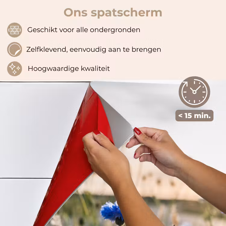 Spatscherm keuken - Zomeravond met Korenbloemen — 4