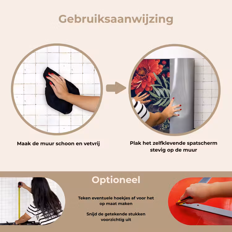 Spatscherm keuken - Herfstboeket in Fluweel — 6