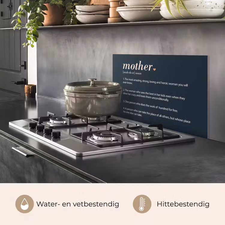 Spatscherm keuken - Mama definitie - Mother - Quotes - Spreuken — 2