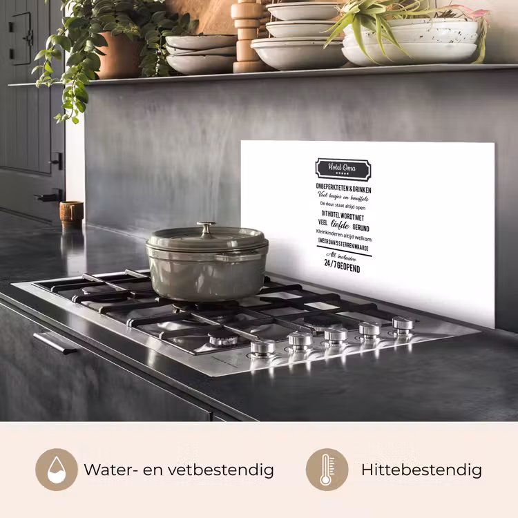 Spatscherm keuken - Hotel oma - Spreuken - Oma - Quotes — 2