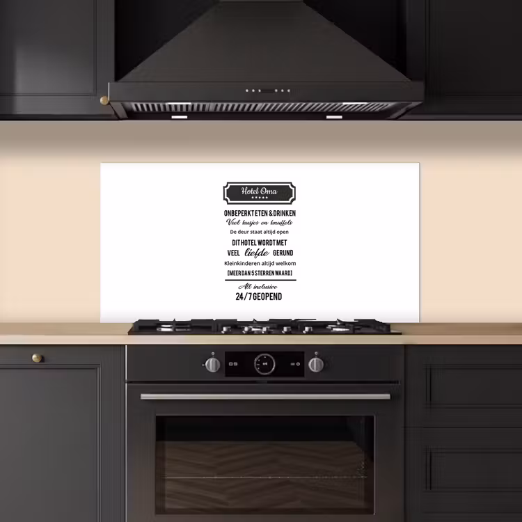 Spatscherm keuken - Hotel oma - Spreuken - Oma - Quotes — 5