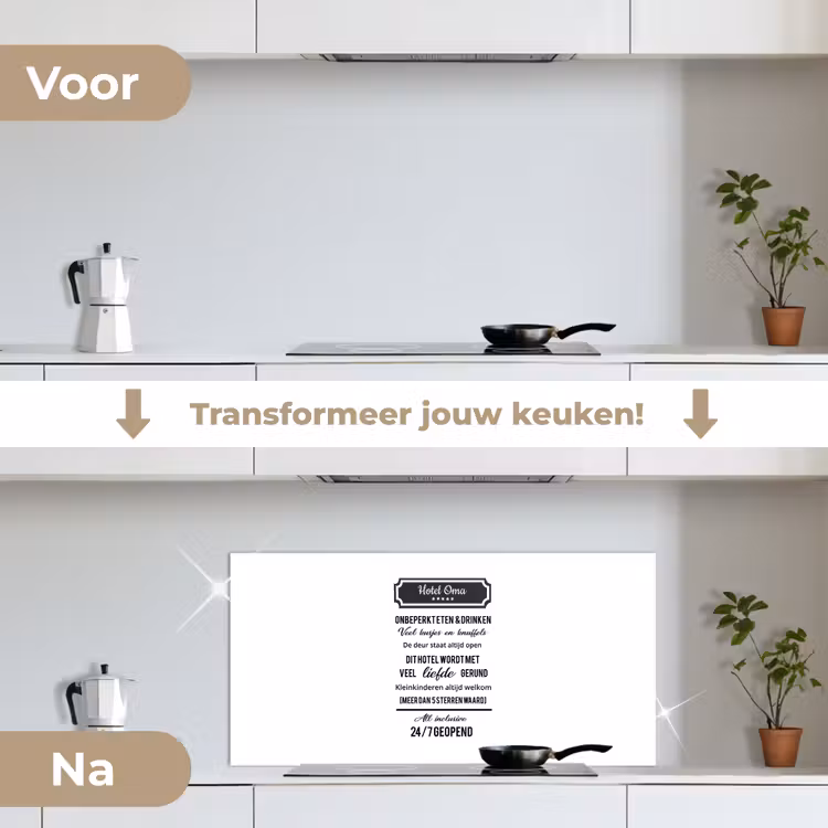 Spatscherm keuken - Hotel oma - Spreuken - Oma - Quotes — 7