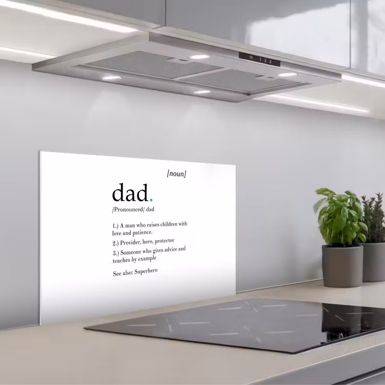 Spatscherm keuken - Spreuken - Papa definitie - Quotes - Dad — 1