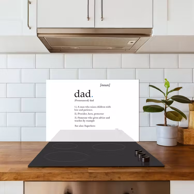 Spatscherm keuken - Spreuken - Papa definitie - Quotes - Dad — 3