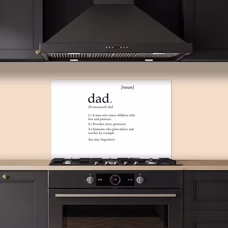 Spatscherm keuken - Spreuken - Papa definitie - Quotes - Dad — 5