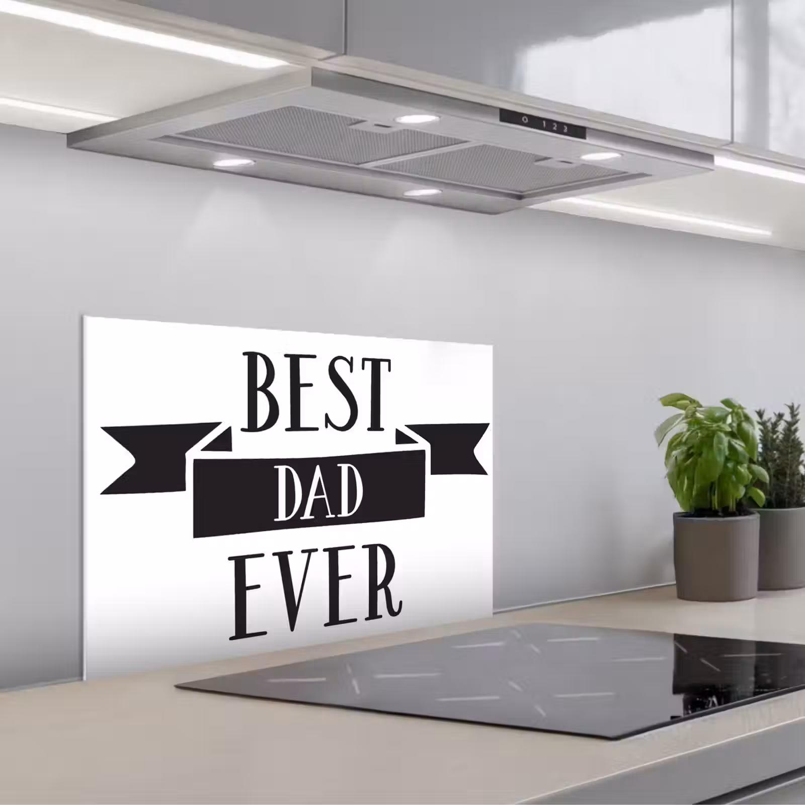 Spatscherm keuken - Papa - Quote - Beste papa — 1