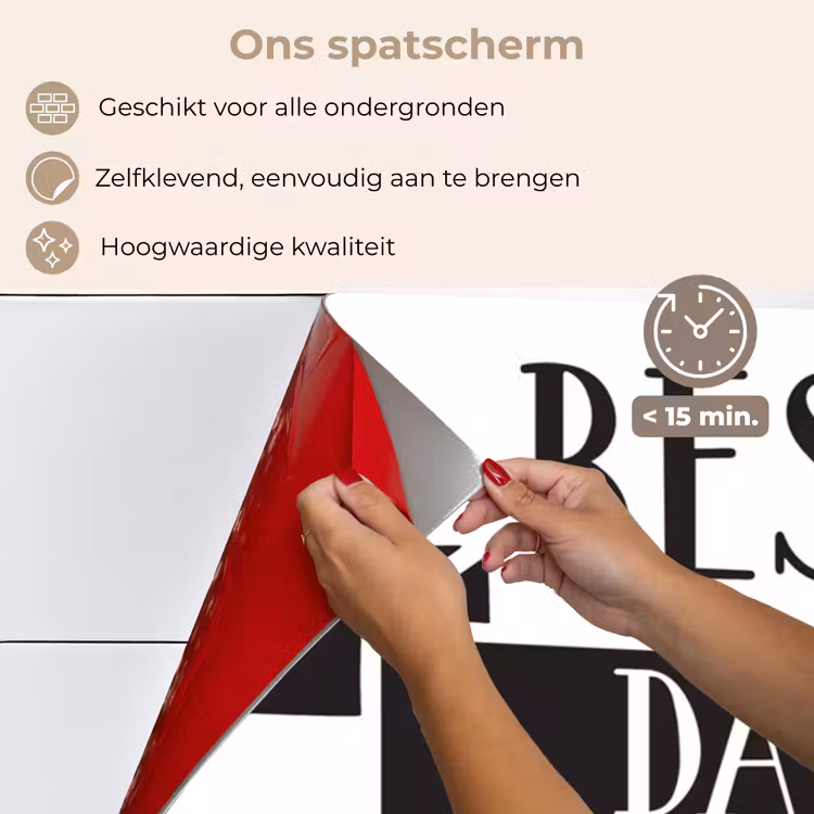 Spatscherm keuken - Papa - Quote - Beste papa — 4