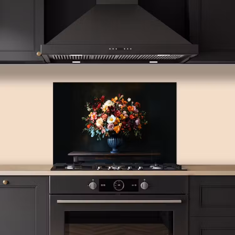 Spatscherm keuken - Groot - Bloemen - Vaas - Boeket — 5