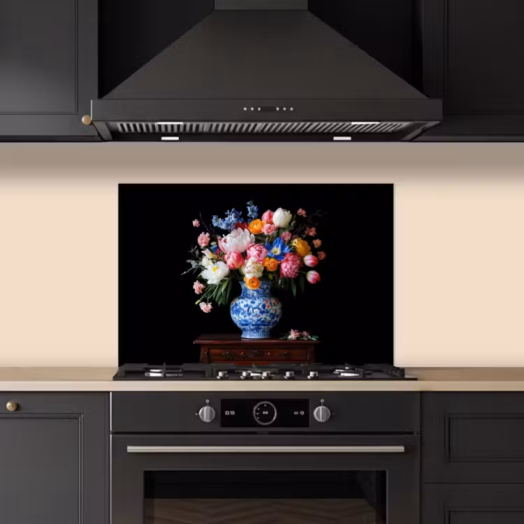 Spatscherm keuken - Rozen - Bloemen - Vaas - Boeket — 5