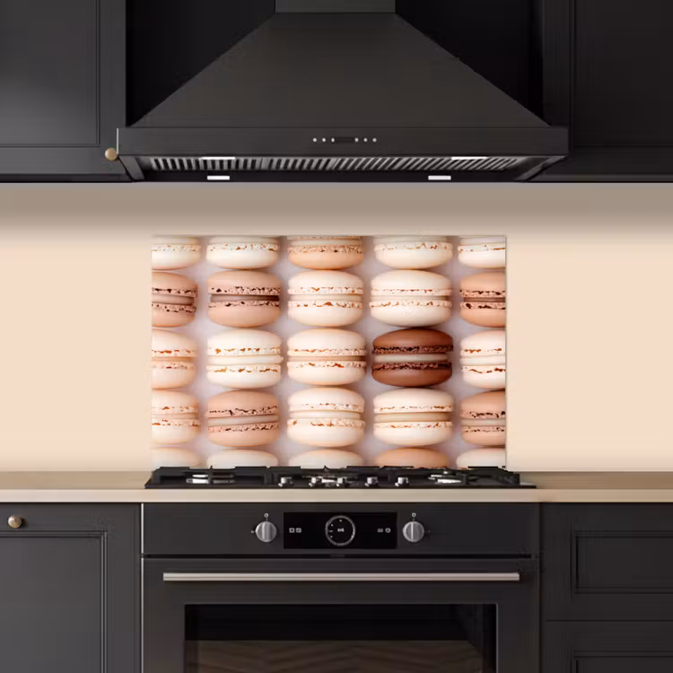 Spatscherm keuken - Macarons - Beige - Bruin — 5