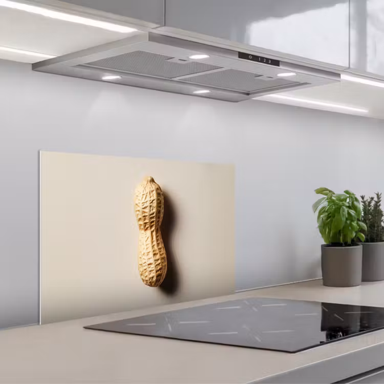 Spatscherm keuken - Pinda - Ruw - Beige — 1