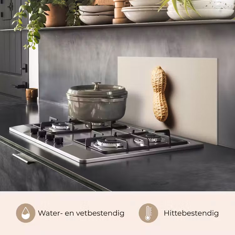 Spatscherm keuken - Pinda - Ruw - Beige — 2