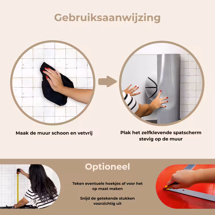 Spatscherm keuken - Basketbal - Wit - Schaduw - Lijnen — 6