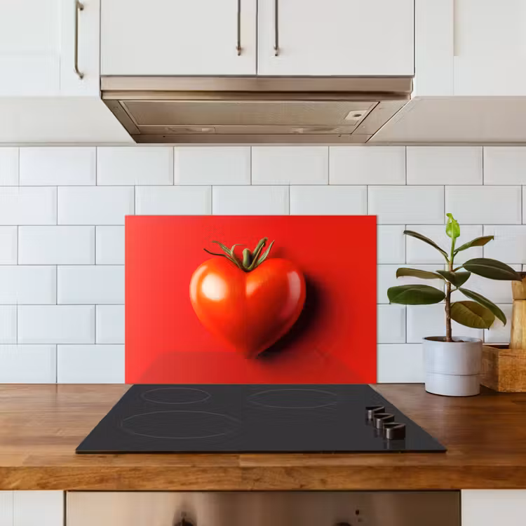 Spatscherm keuken - Tomaat - Rood - Hart — 3