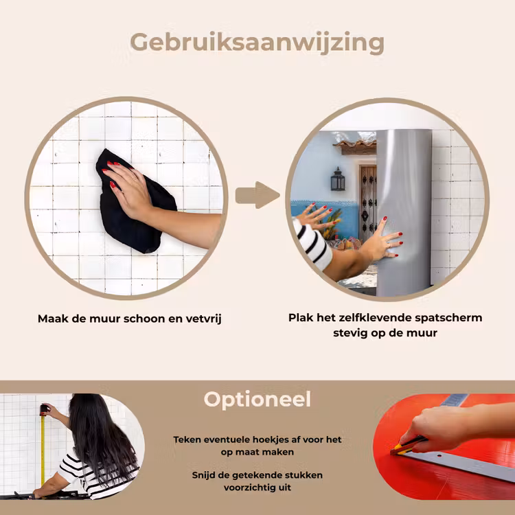 Spatscherm keuken - Deur - Manden - Planten — 6