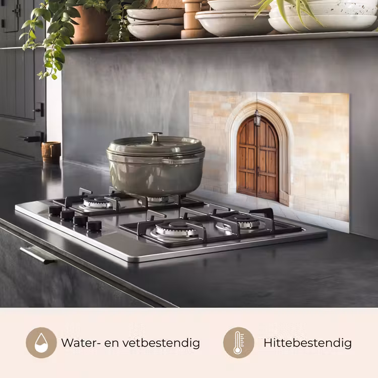 Spatscherm keuken - Houten - Deur - Lantaarn — 2
