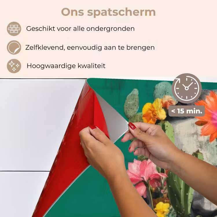 Spatscherm keuken - Man - Planten - Groen — 4