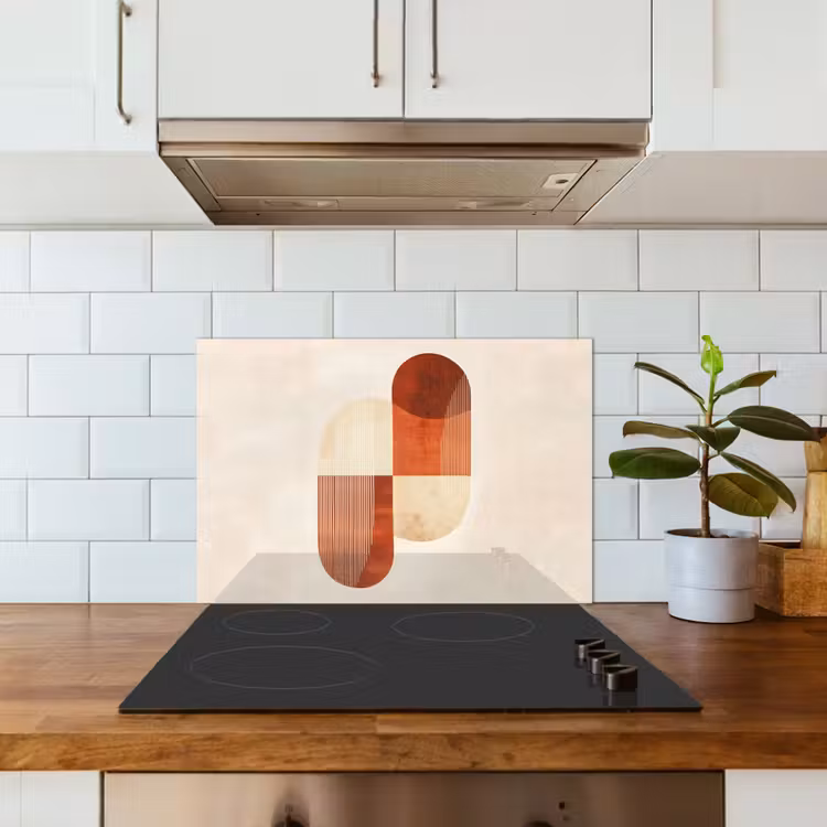 Spatscherm keuken - Bogen - Beige - Vormen — 3