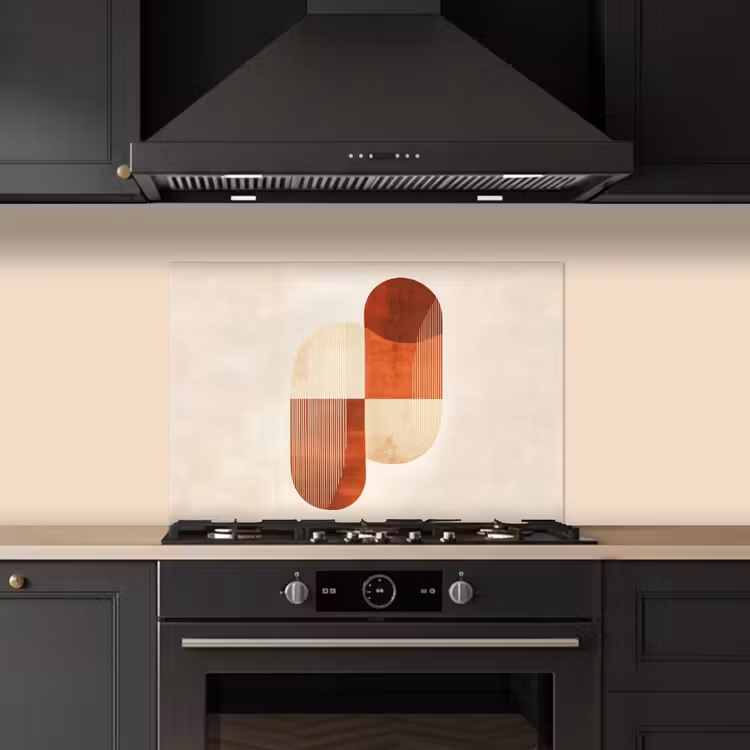 Spatscherm keuken - Bogen - Beige - Vormen — 5